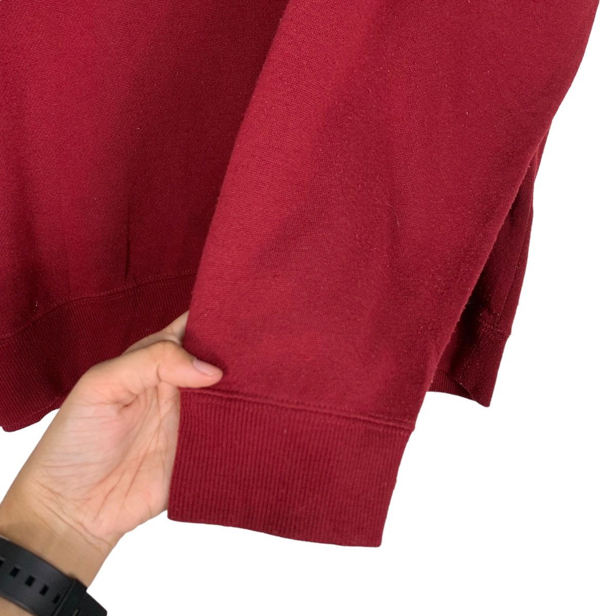 Japanese Brand ELF Motorsport Small Logo Maroon Sweatshirt #0967-C43 Size US M / EU 48-50 / 2 - 8 Thumbnail