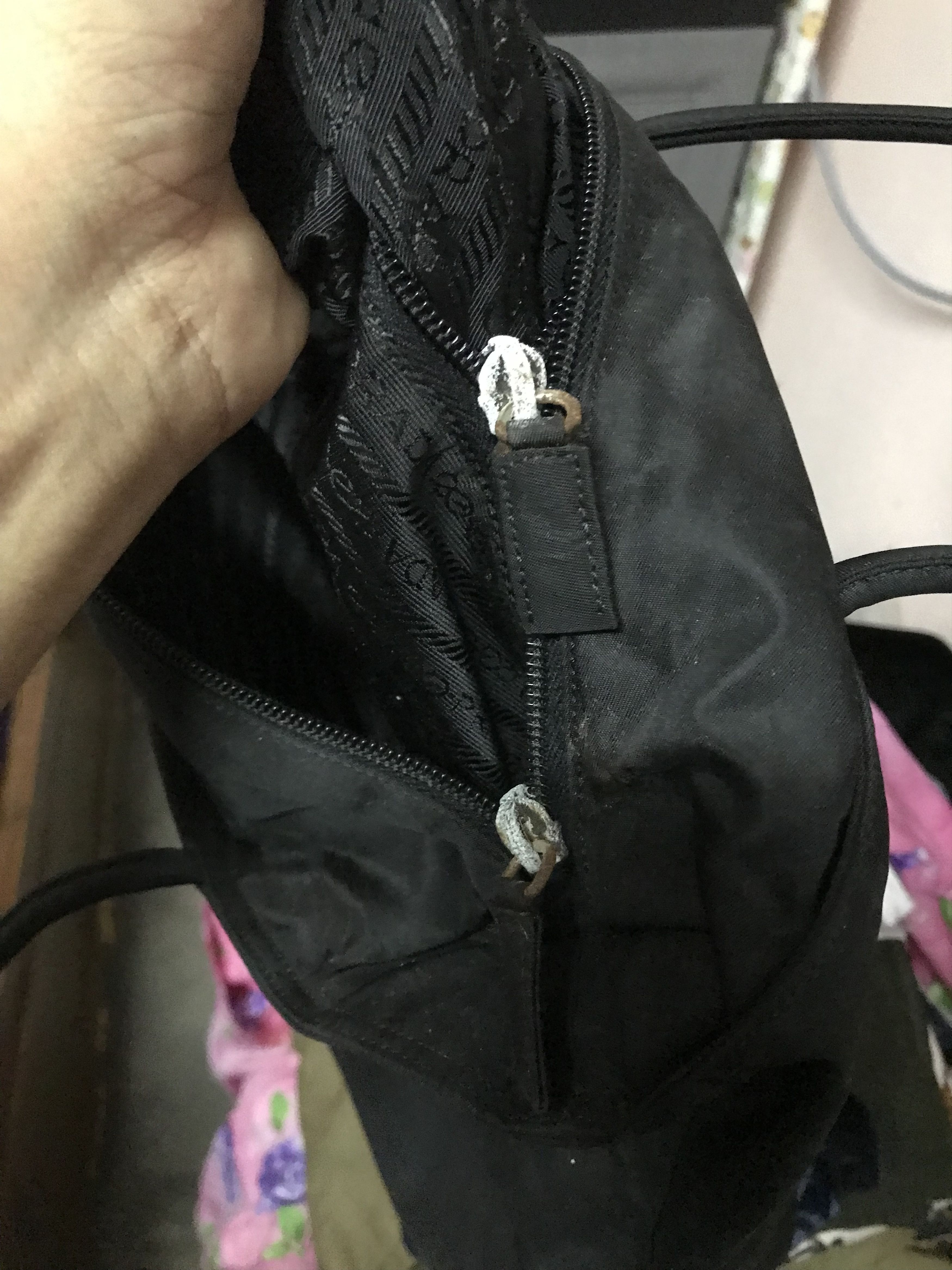 Prada Authentic Prada Black Tessuto Tote Bag Size ONE SIZE - 10 Thumbnail
