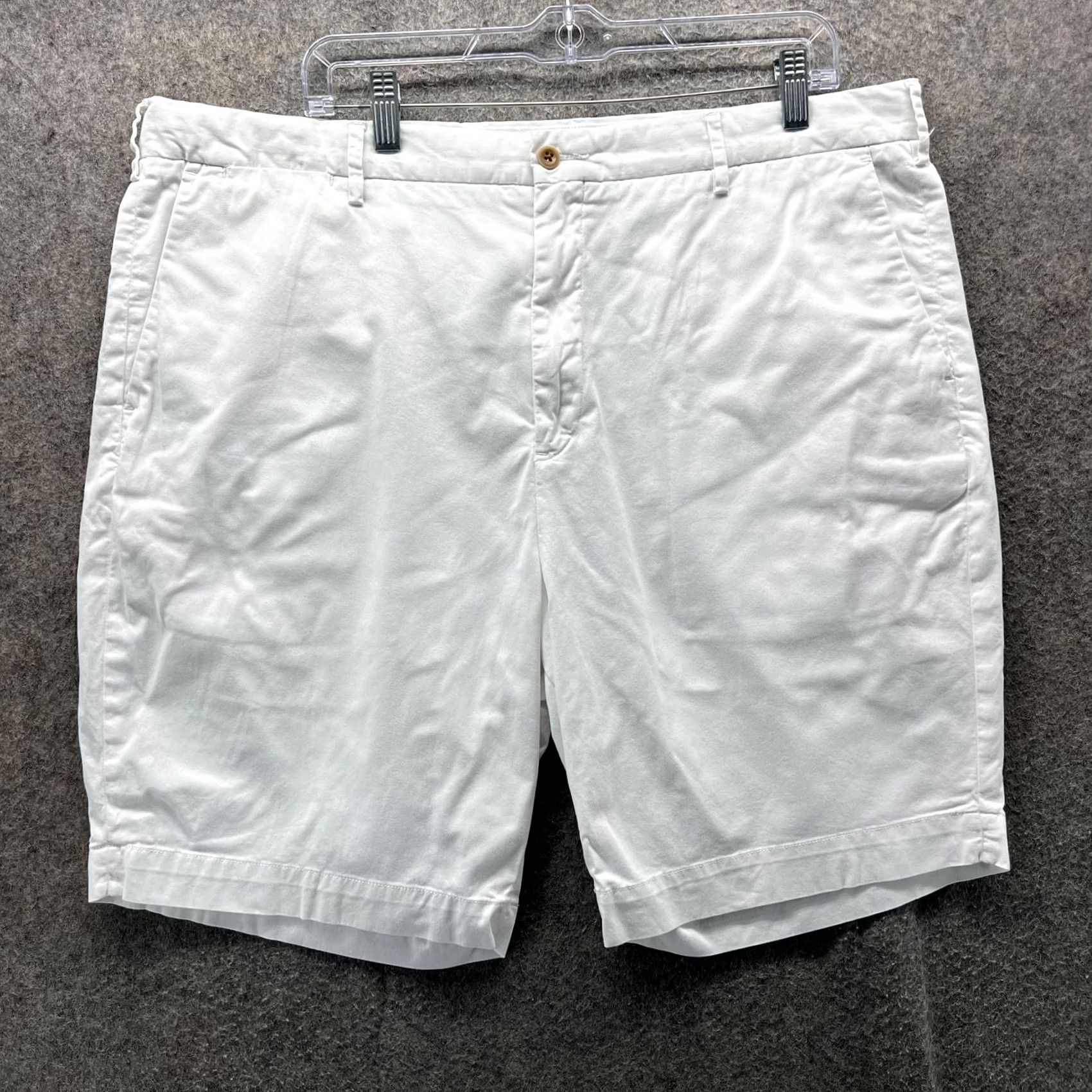 Polo Ralph Lauren Polo Ralph Lauren Shorts Mens 40 White Stretch Chino Flat Front Casual Mens Regular Size US L / EU 52-54 / 3 - 2 Thumbnail
