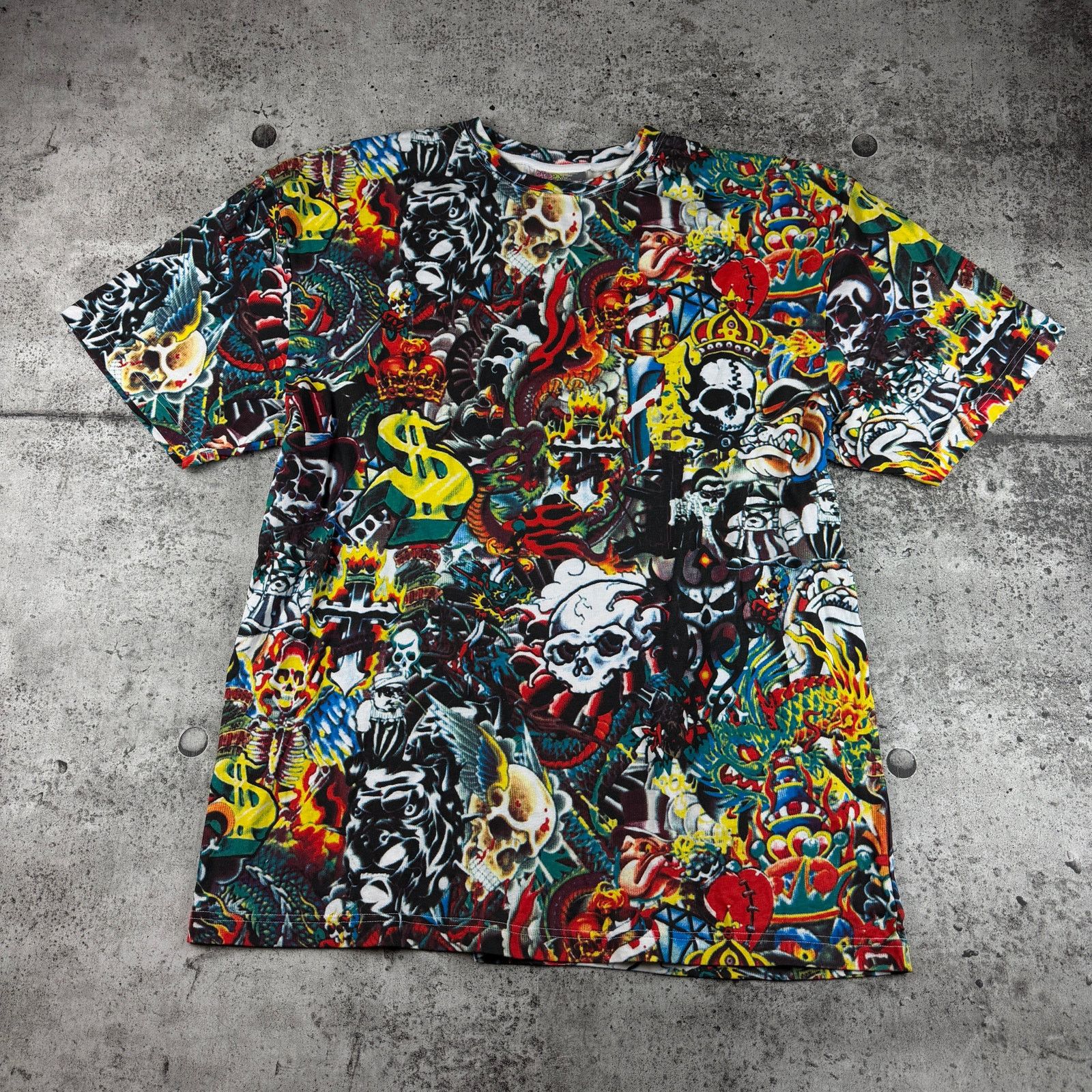 Vintage Vintage Y2K All Over Print Shirt Size XL Gama AOP 24x30 Size US XL / EU 56 / 4 - 1 Thumbnail