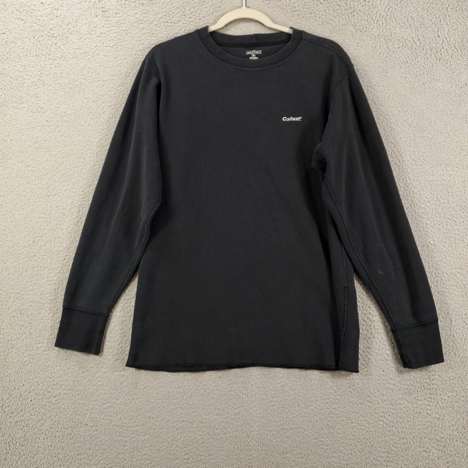 Carhartt Heavy Duty Black Pullover Knit Thermal Shirt for Men in XL Size by Carhartt K228 Grailed