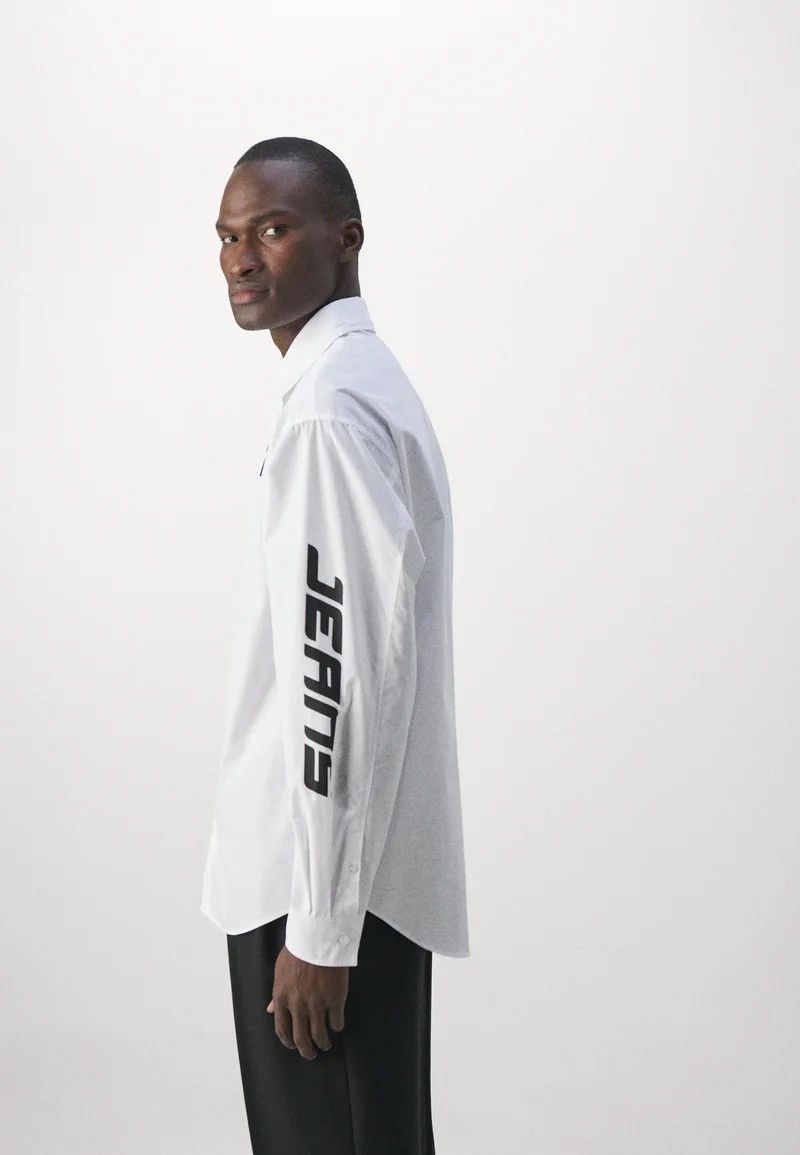 Versace !DS! SS23 Versace Logo Oversized White Shirt Size US M / EU 48-50 / 2 - 7 Thumbnail