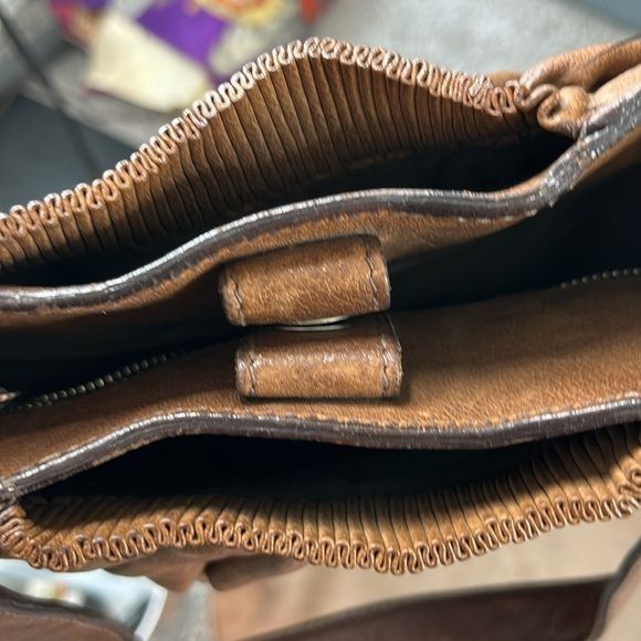 Jil Sander JIL SANDER Vintage Tan Leather Pleated Shoulder Bag Size ONE SIZE - 10 Thumbnail