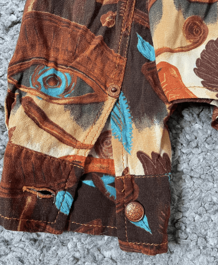 Japanese Brand × Jean Paul Gaultier Jean Paul Gaultier Shirt Mesh Top Crop Jacket Tattoo EX0118 Size US S / EU 44-46 / 1 - 6 Thumbnail