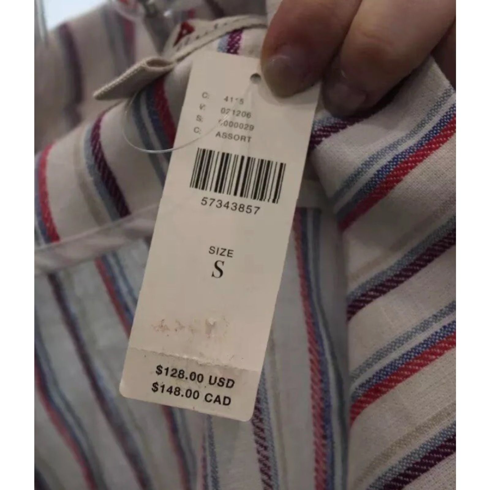 Anthropologie Anthropologie Women's Purple Stripe Linen Jacket Size S User: Anthropologie Women's Purple Stripe Linen Jacket Size S Size S / US 4 / IT 40 - 3 Thumbnail