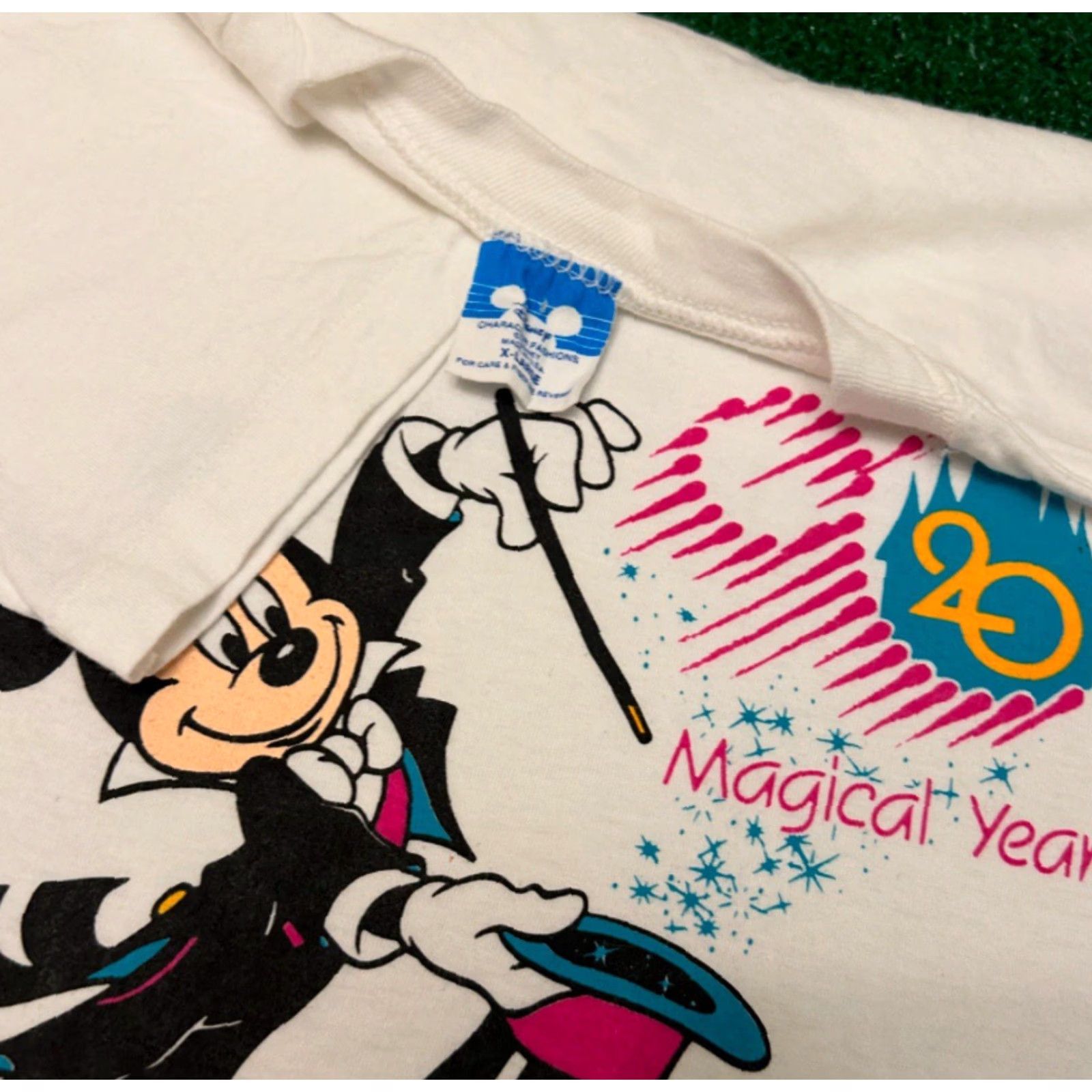 Disney VINTAGE Walt Disney World 20th Anniversary Mickey Mouse VTG Shirt XL Disney Shirt Men Short Sleeve White 90s USA Disney Size US XL / EU 56 / 4 - 2 Thumbnail