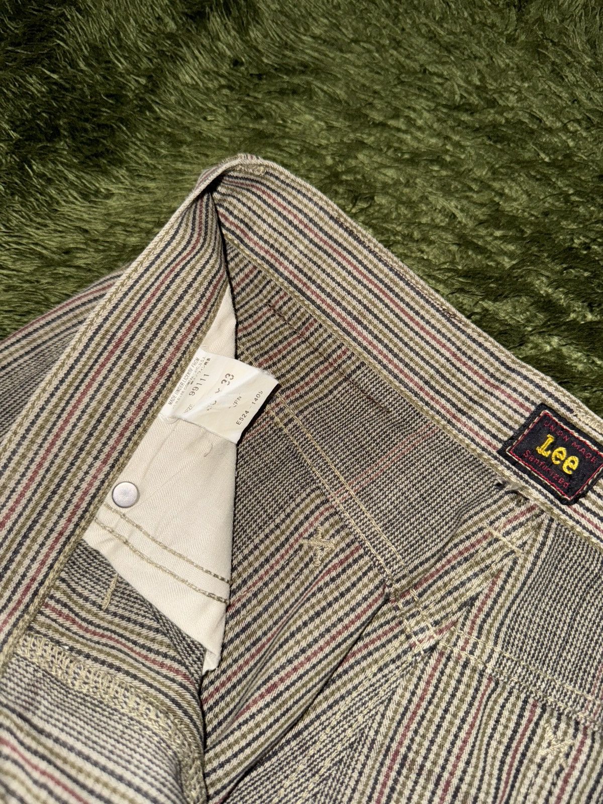 Lee [30X33] 00s LEE Made in Japan Check Cotton Pants Size US 30 / EU 46 - 4 Thumbnail