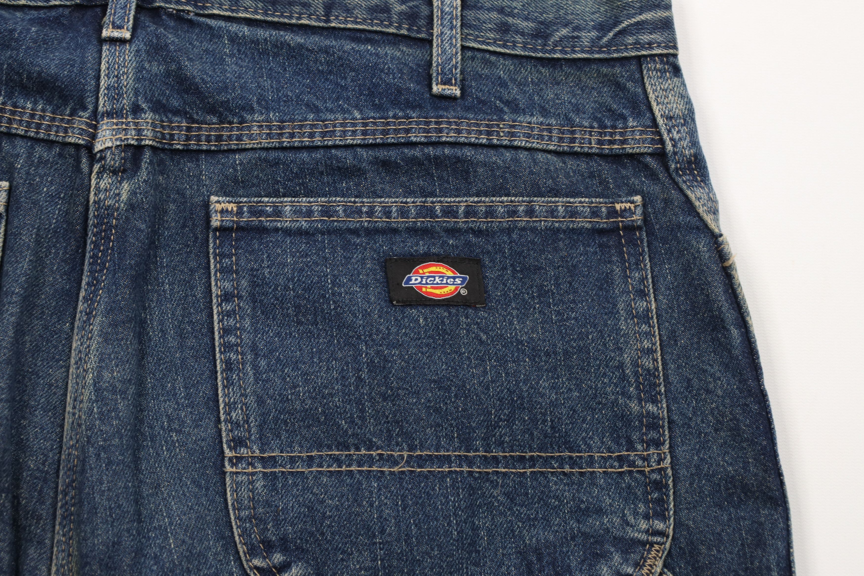 Dickies Vintage Y2K Dickies Relaxed Fit Dungaree Denim Jean Shorts Size US 34 / EU 50 - 10 Thumbnail