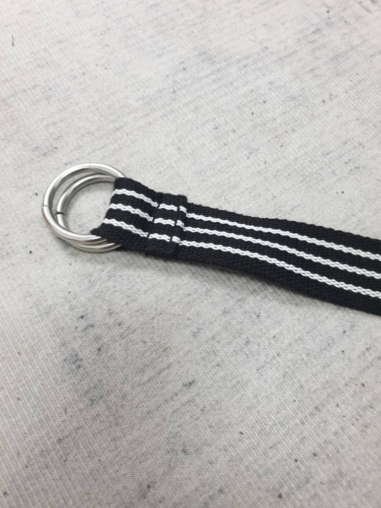 Japanese Brand Punk rock style stripe blue white belt Size ONE SIZE - 9 Thumbnail