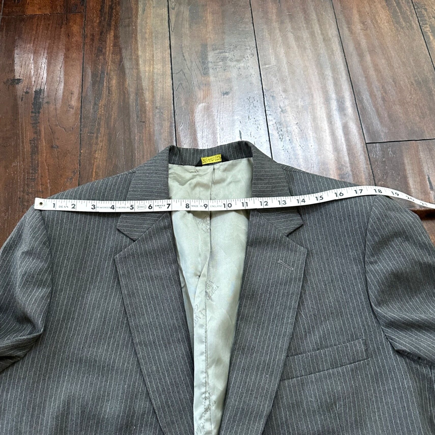 Vintage VINTAGE Nino Cerruti 3-Piece Men's Gray Wool Suit 42 Chest Business Formal 80s Size 42R - 6 Thumbnail