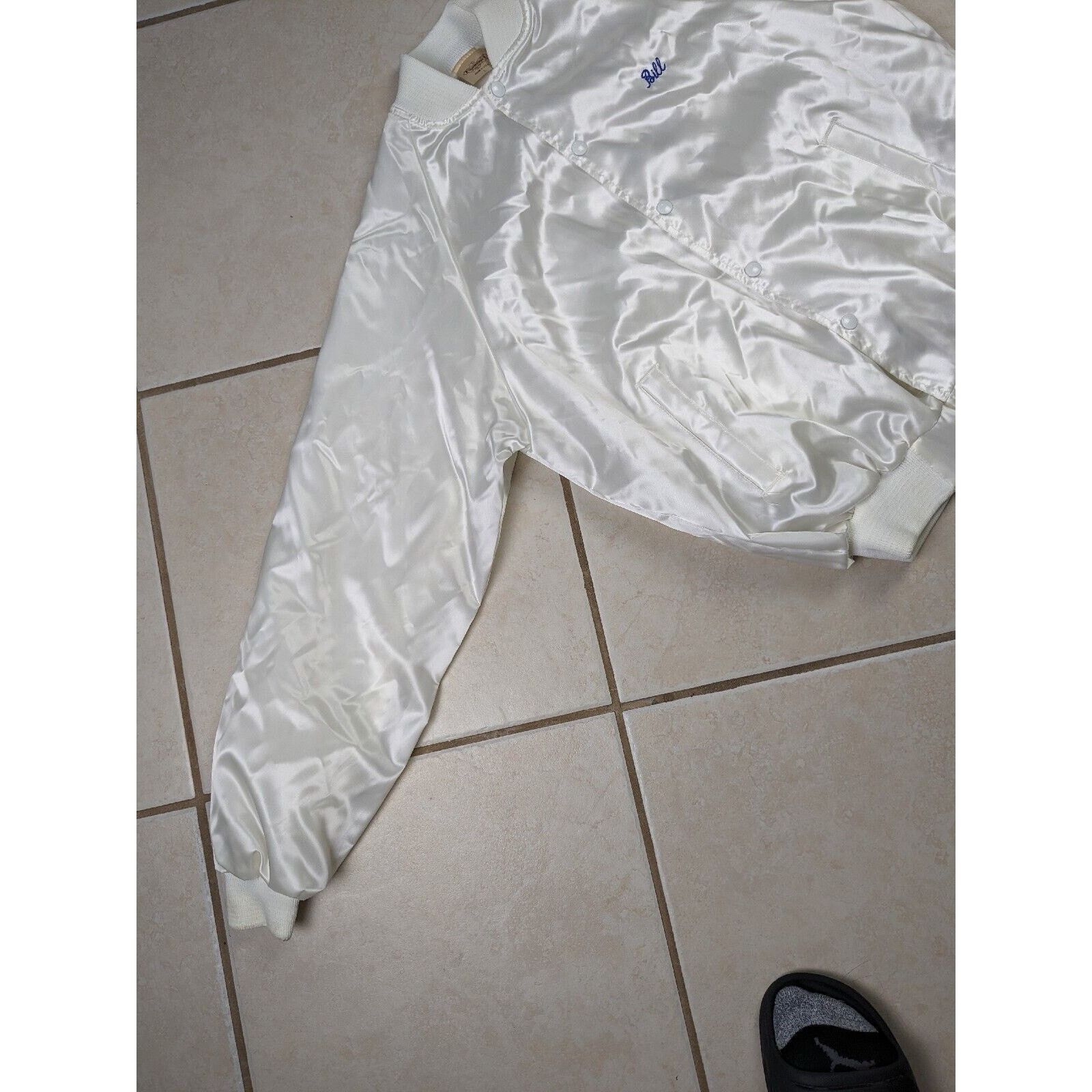Other Vtg USA Racing Team Satin Bomber Snap Button Jacket Size US L / EU 52-54 / 3 - 5 Thumbnail