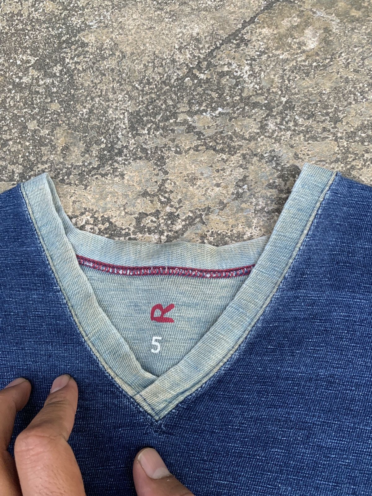 45rpm × Japanese Brand 45rpm Japan Faded Indigo Natural Color Denim Tee Size US L / EU 52-54 / 3 - 4 Thumbnail