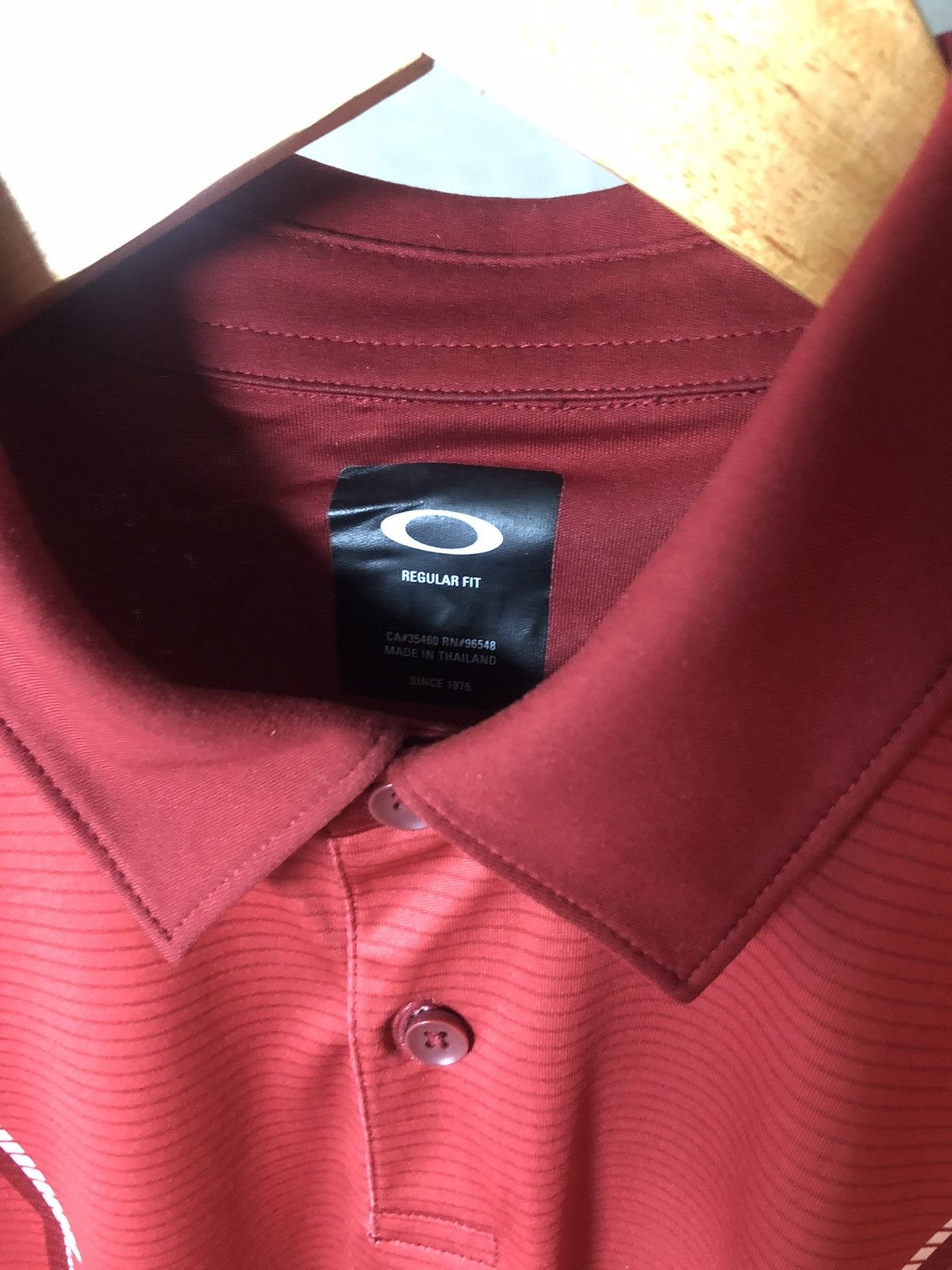 Oakley Oakley Red Oakley Polo Shirt Size M Regular Fit Sportswear Size US M / EU 48-50 / 2 - 6 Thumbnail