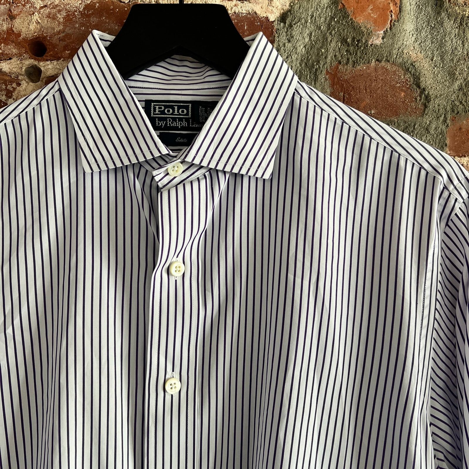 Polo Ralph Lauren Polo Ralph Lauren Men's Stripe Dress Shirt M 16 40/41 23x31 Size US M / EU 48-50 / 2 - 1 Thumbnail