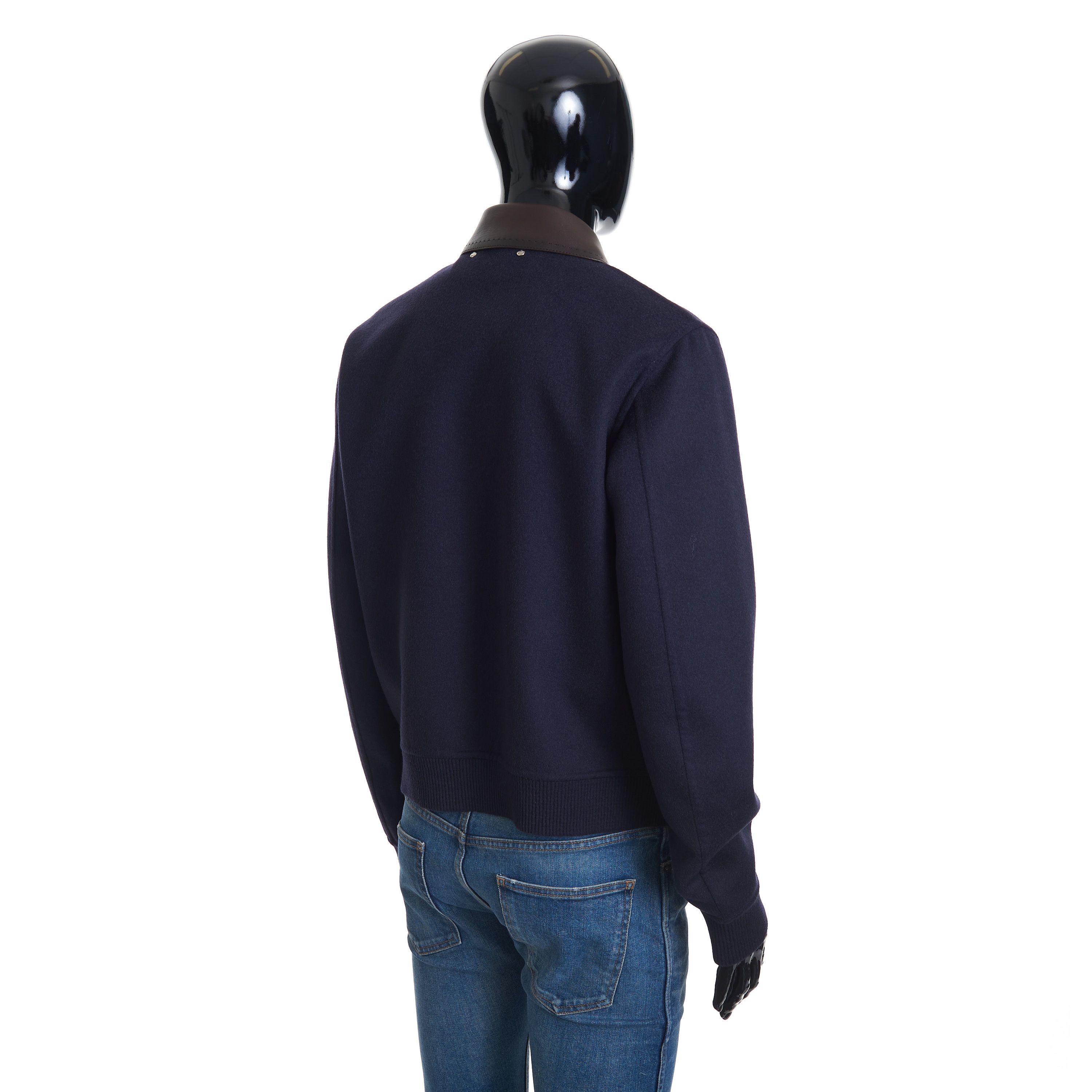 Berluti Double Face Blouson Jacket With Patinated Leather Collar Size US M / EU 48-50 / 2 - 6 Thumbnail