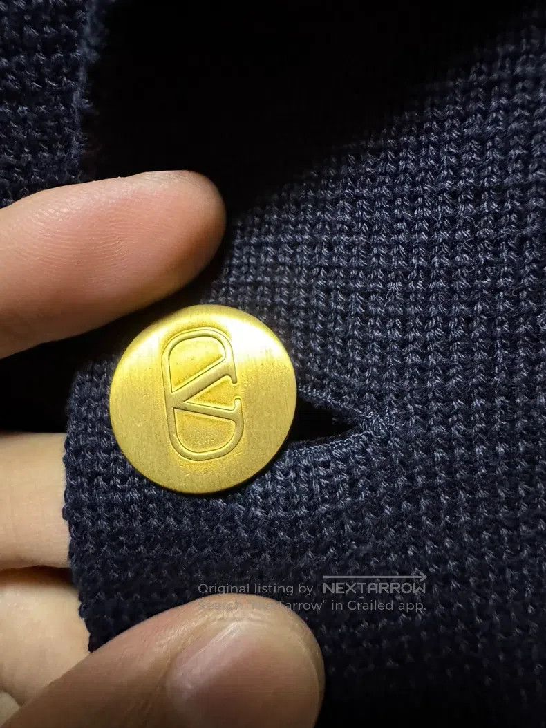 Valentino Valentino Double-row button-down logo casual jacket Size S / US 4 / IT 40 - 2 Thumbnail