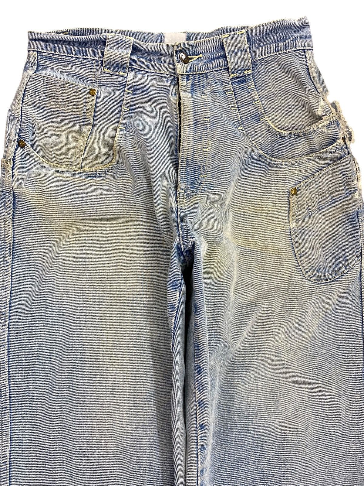 Japanese Brand Japanese Brand Washed Blue Straight Leg Jeans Size US 31 - 2 Thumbnail