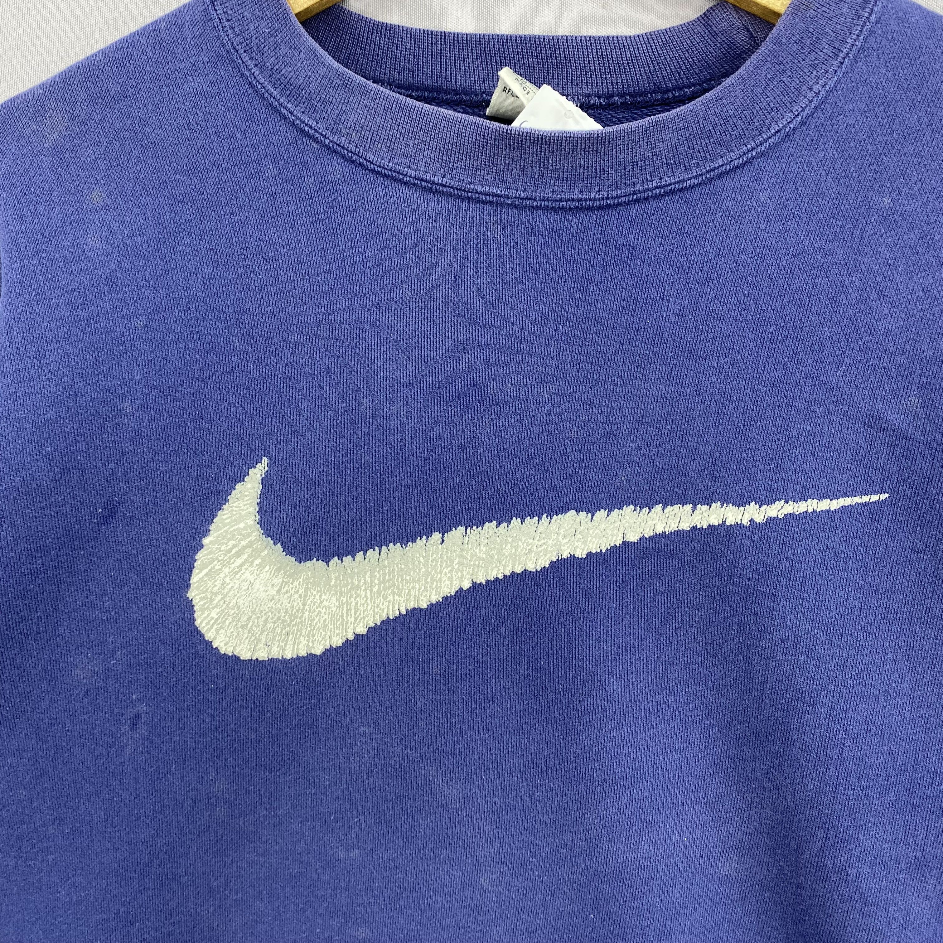Nike Vintage Nike Sweater 90s Big Swoosh Style Sweatshirt Size US M / EU 48-50 / 2 - 2 Thumbnail