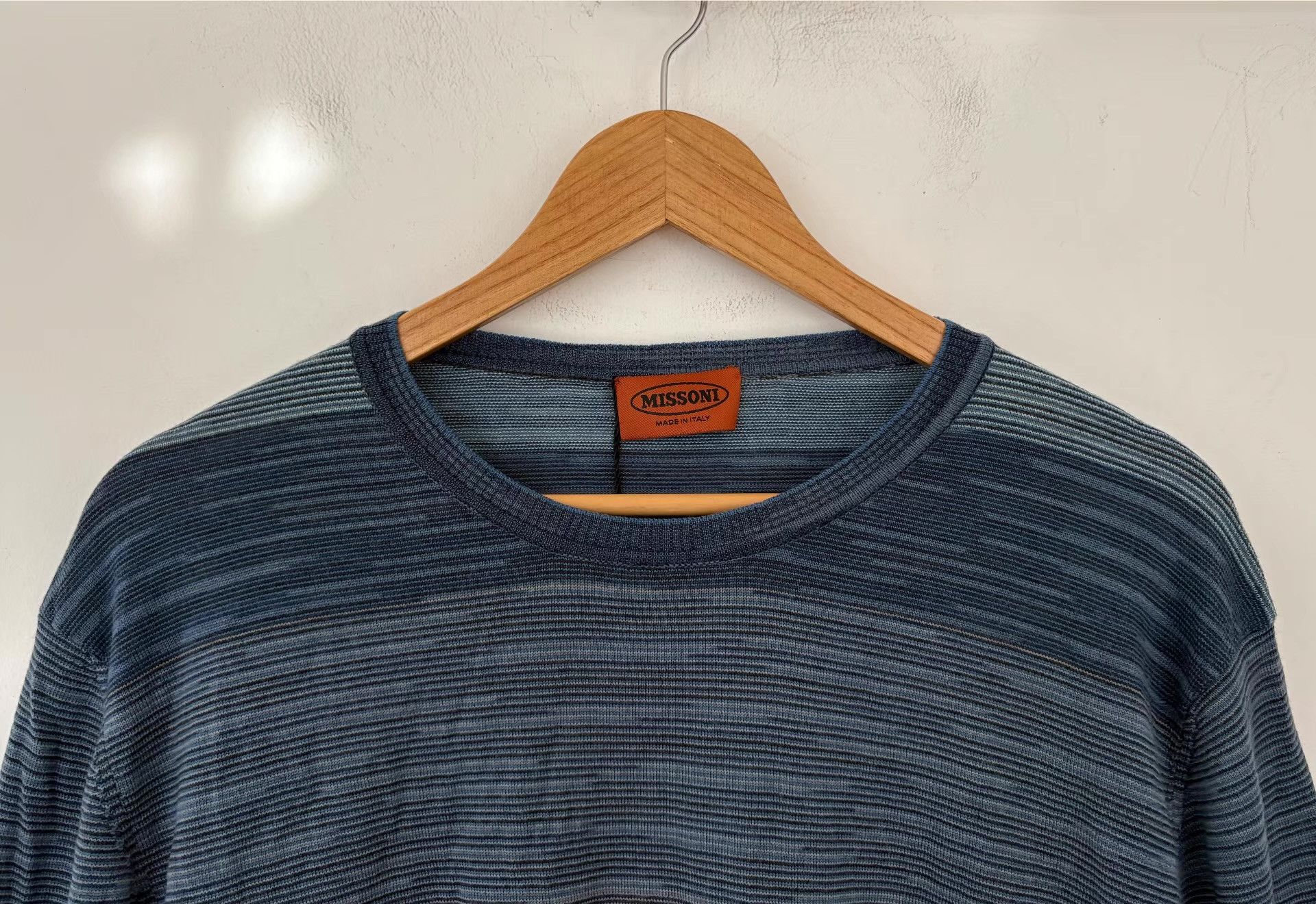 Missoni Missoni Men's Wool Wave Knit Sweater Ｑ21 Size US L / EU 52-54 / 3 - 4 Thumbnail