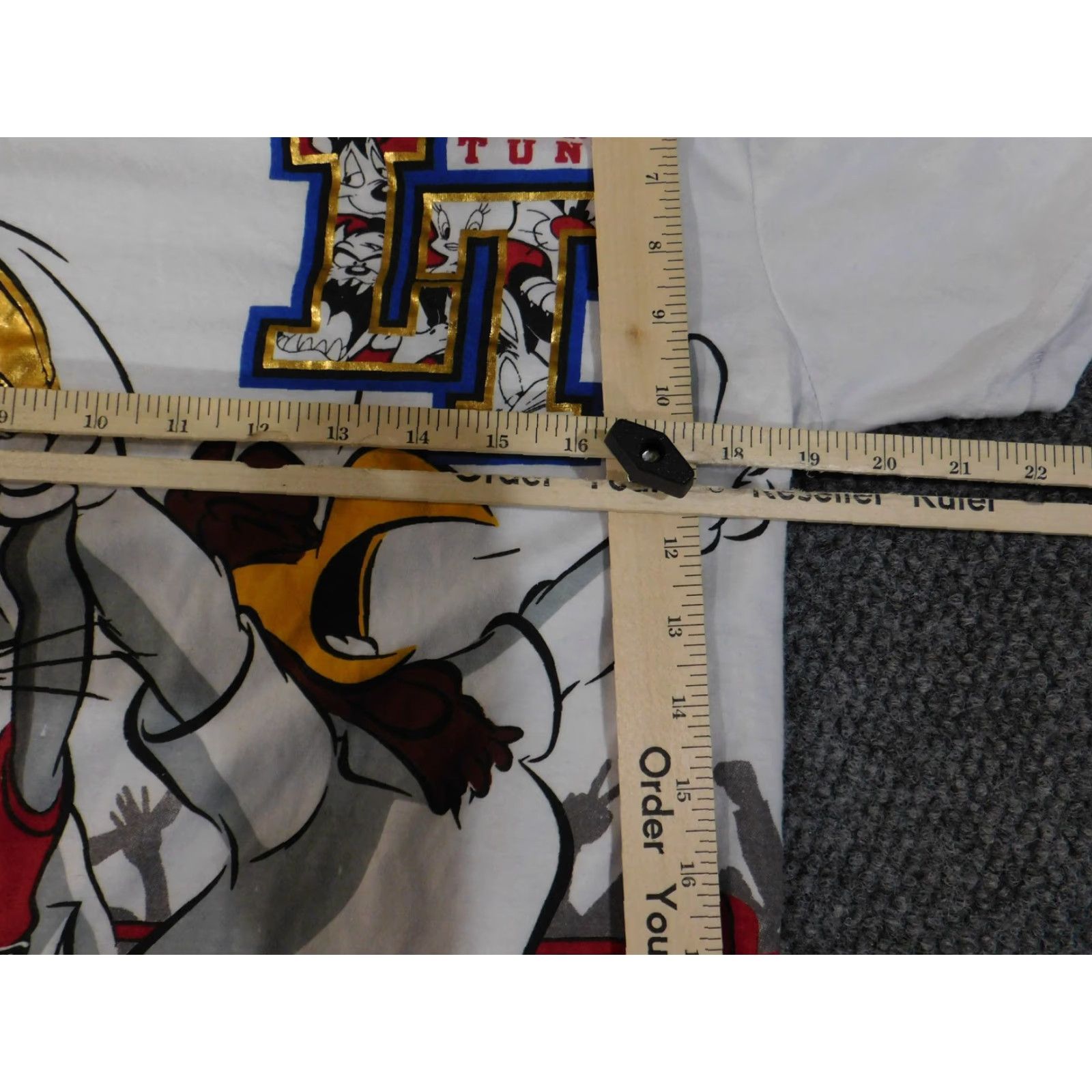 Vintage Looney Tunes Shirt Mens M White Bugs Bunny Foghorn Leghorn Cartoon Tee Box Boxing Graphic Print Crew Neck Short Sleeve Cotton Polyester Vintage Theme Size US M / EU 48-50 / 2 - 7 Thumbnail