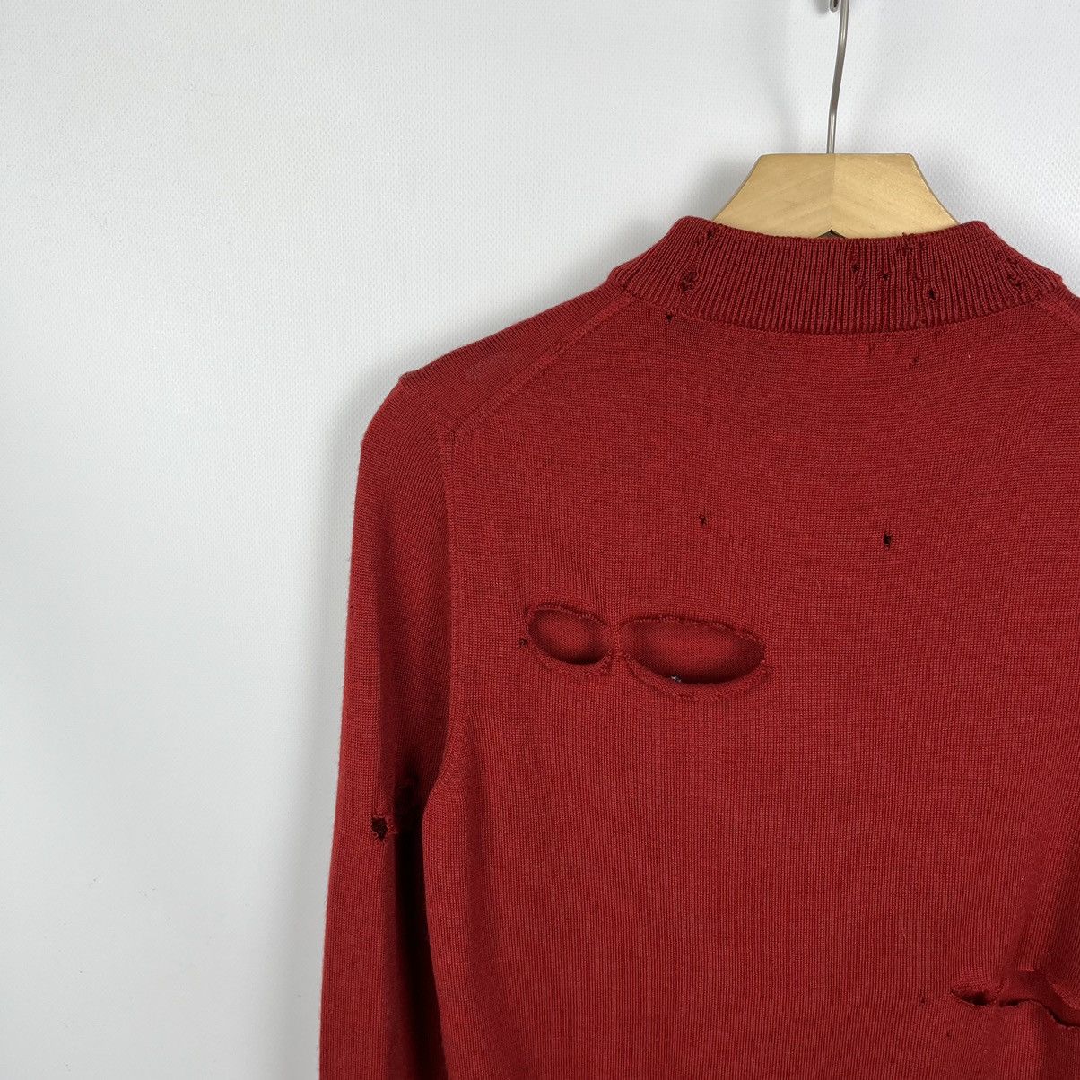 Vivienne Westwood Vivienne Westwood Red Label Distressed Wool Sweater Size L / US 10 / IT 46 - 20 Thumbnail