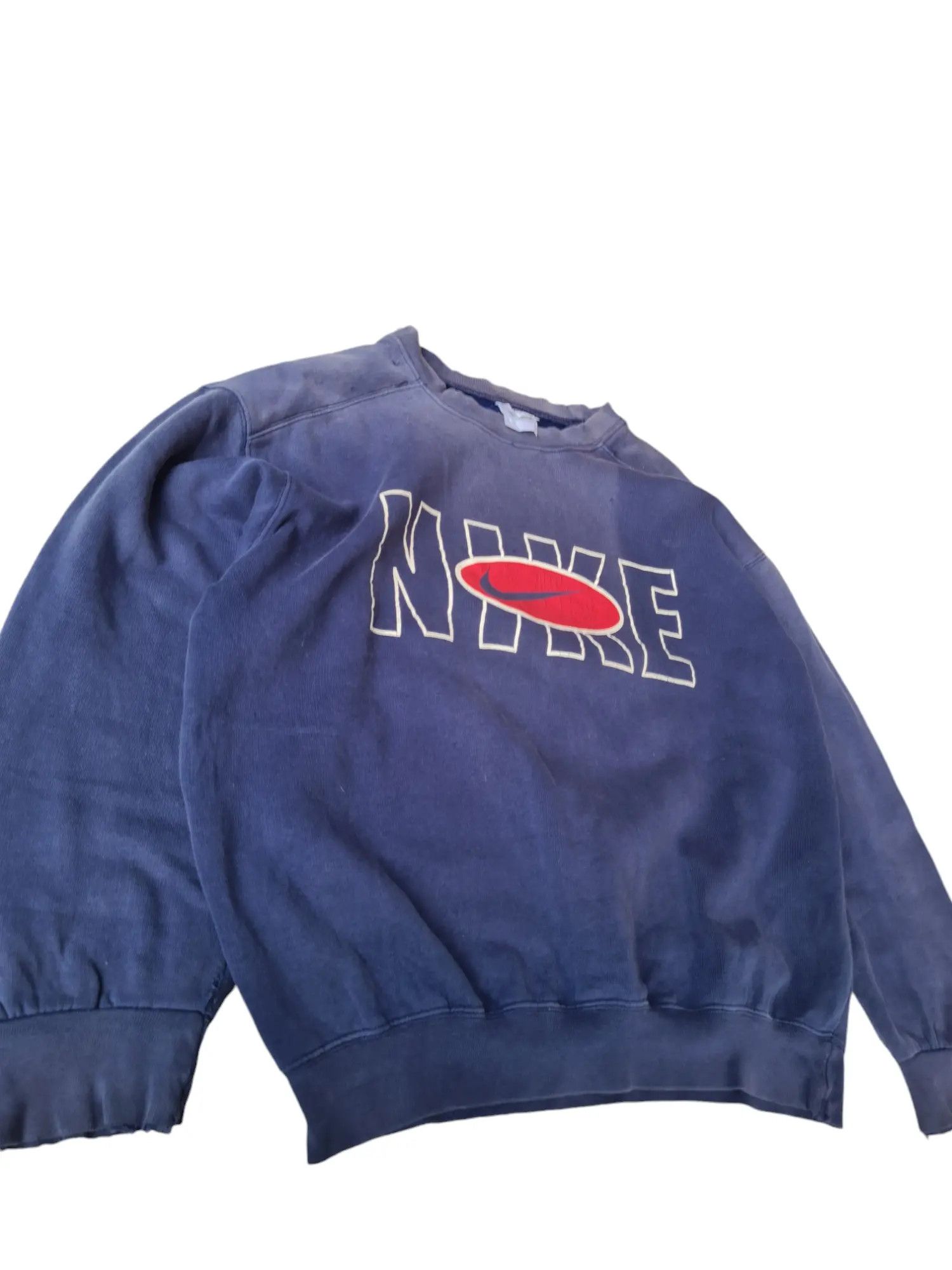 Nike Vtg 90s Nike Sun Faded - Big Logo Sweat Size US M / EU 48-50 / 2 - 3 Thumbnail