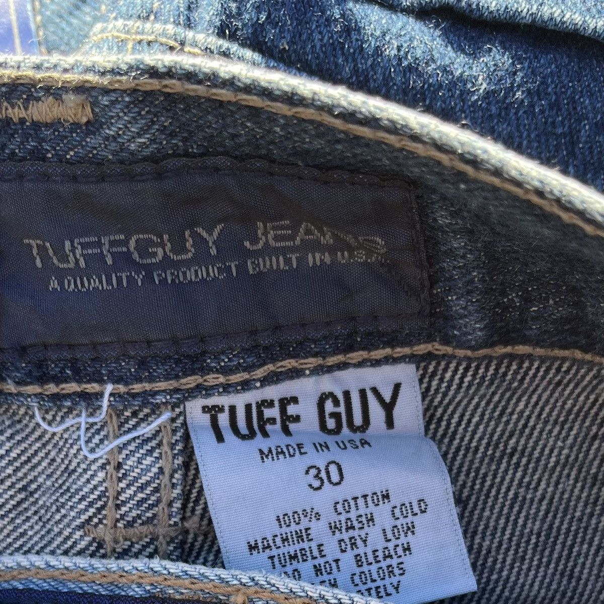 Vintage Brand New Y2K TUFF GUY Baggy Denim Shorts Size US 28 / EU 44 - 5 Thumbnail