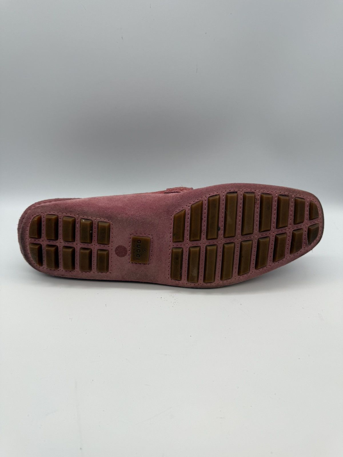 Gucci Gucci Bamboo Horsebit Suede Driving Loafers —Dusty Rose Pink Size US 11 / EU 44 - 14 Thumbnail