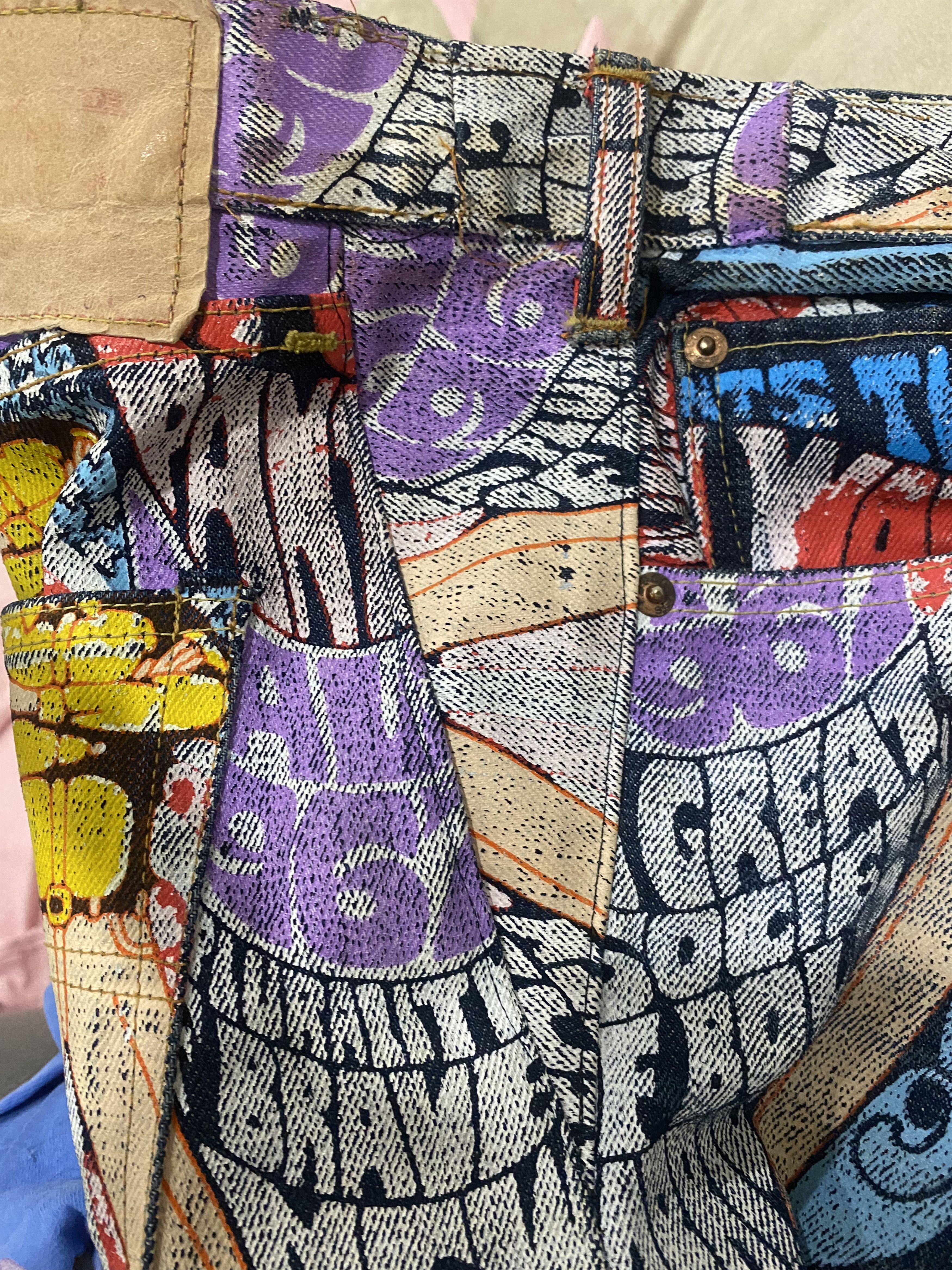 Levi's Levi’s Psychedelic Banner Print Denim Size US 31 - 4 Thumbnail