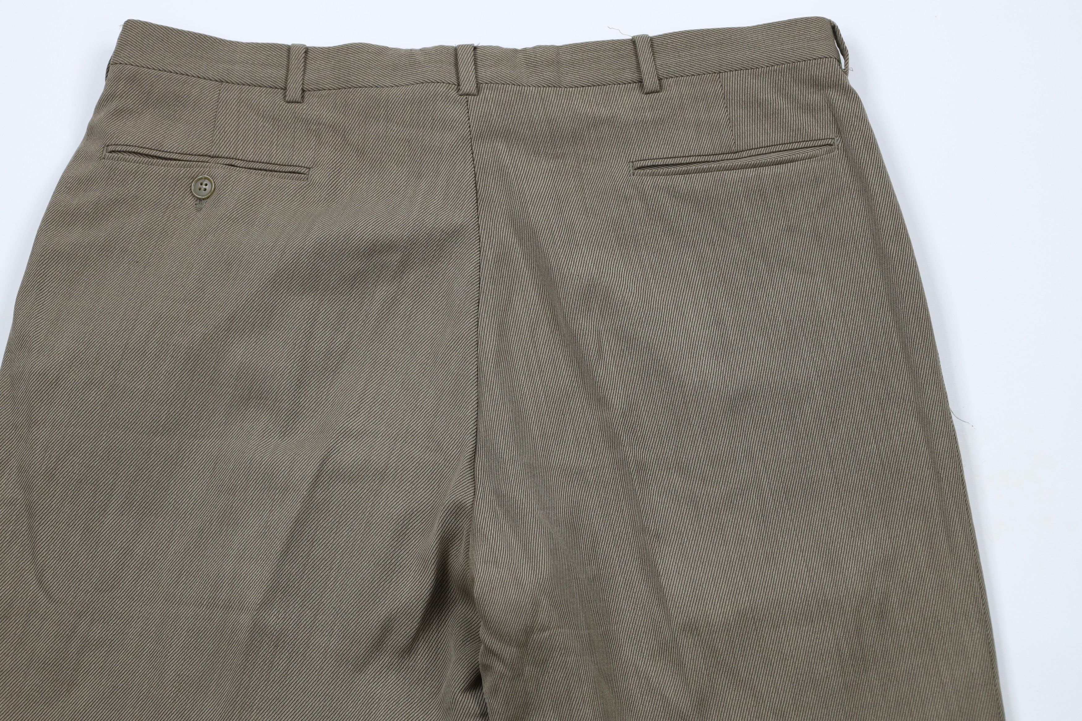 Vintage Vintage 90s Streetwear Whipcord Wool Blend Wide Leg Pants Size US 38 / EU 54 - 10 Thumbnail
