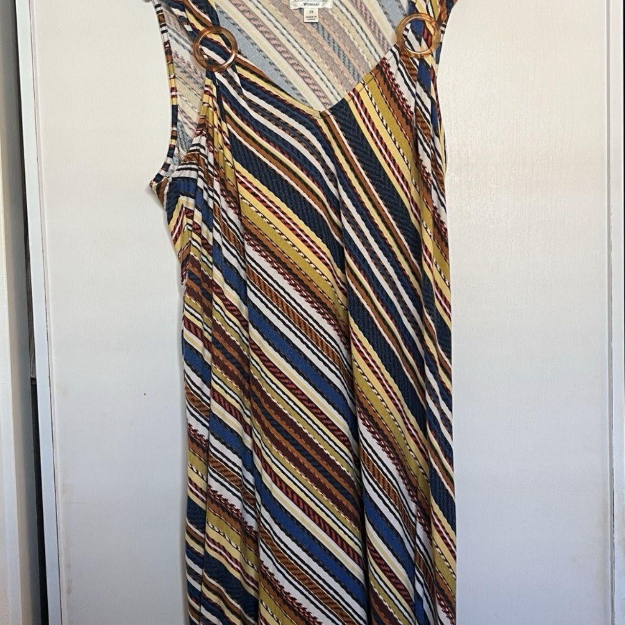 Other Striped Maxi Dress Spring/Summer Beach Dress in Plus Size 2X Size XXL / US 16-18 / IT 52-54 - 1 Thumbnail