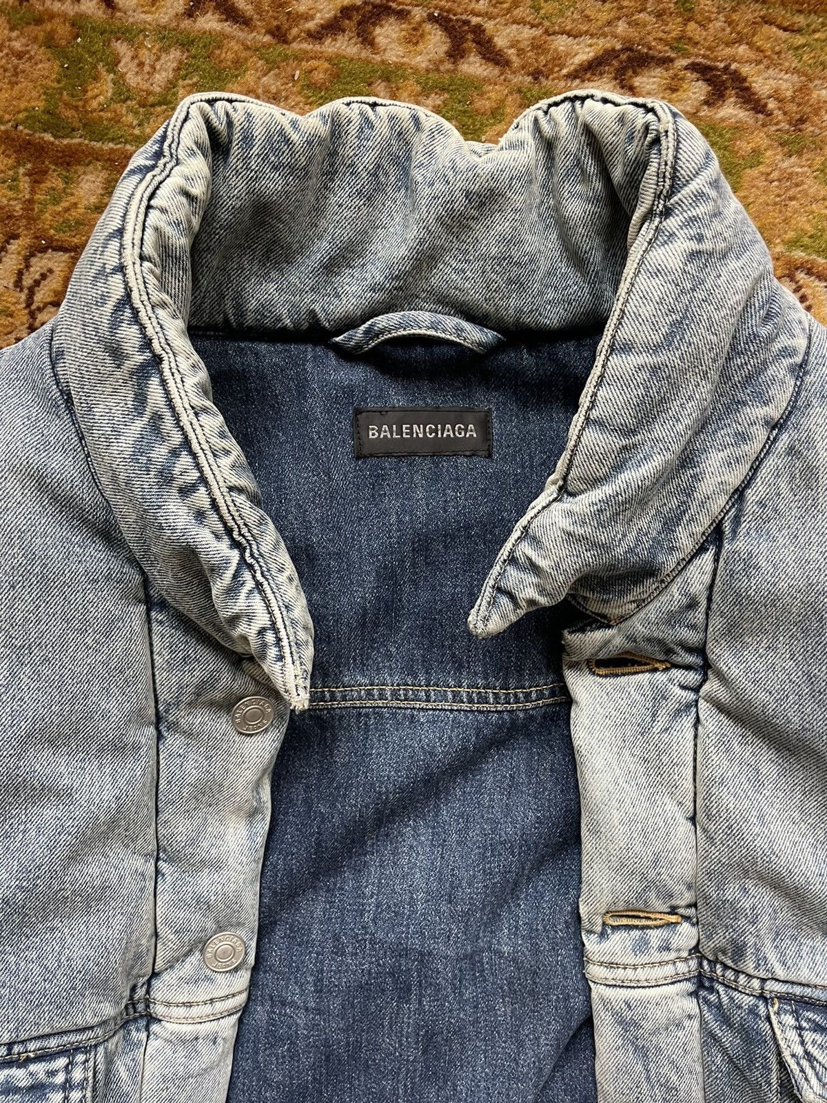 Balenciaga Balenciaga Puffer jean jacket Size US L / EU 52-54 / 3 - 7 Thumbnail