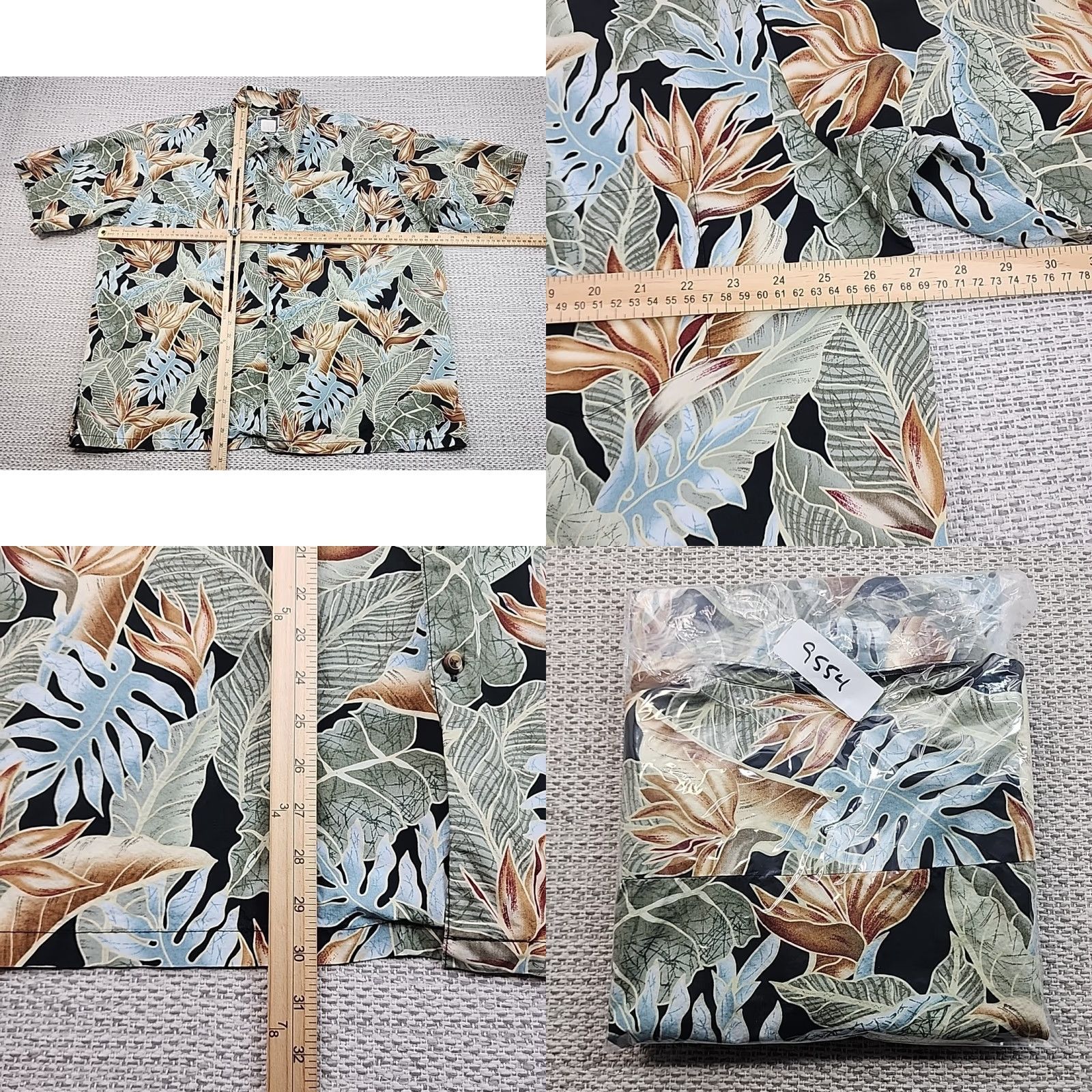 ALOHAS VINTAGE Cooke Street Honolulu Hawaiian Shirt Mens 2XL Cotton Lawn Aloha Floral Casual Size US XXL / EU 58 / 5 - 8 Thumbnail