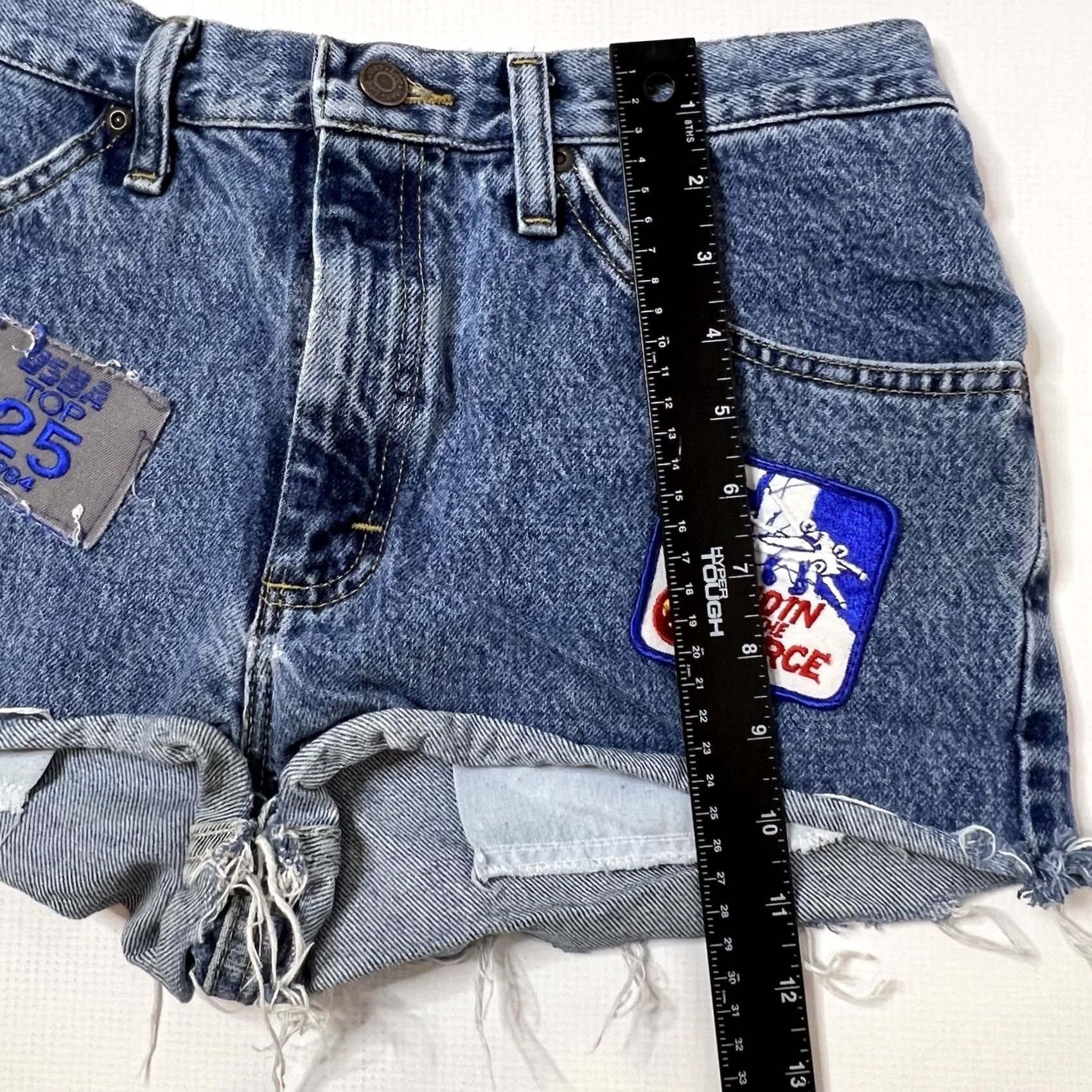 Vintage Womens Lee High Rise Classic Denim Mom Blue Jeans Shorts Size 30 Sublime Patch Size 30" / US 8 / IT 44 - 7 Thumbnail