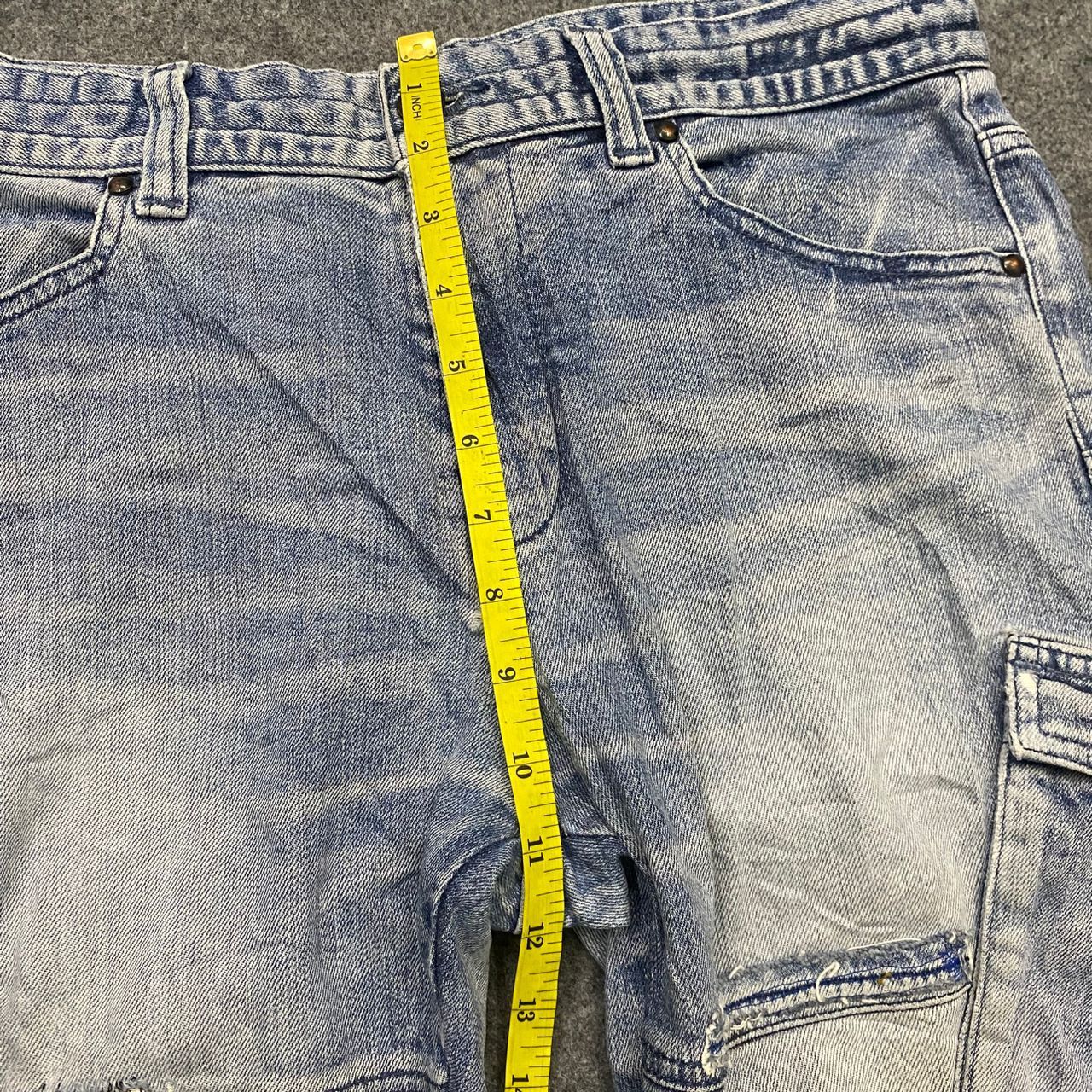 Tornado Mart 💥Best Offer💥Tornado Mart Cargo Denim Distressed Denim Size US 33 - 6 Thumbnail