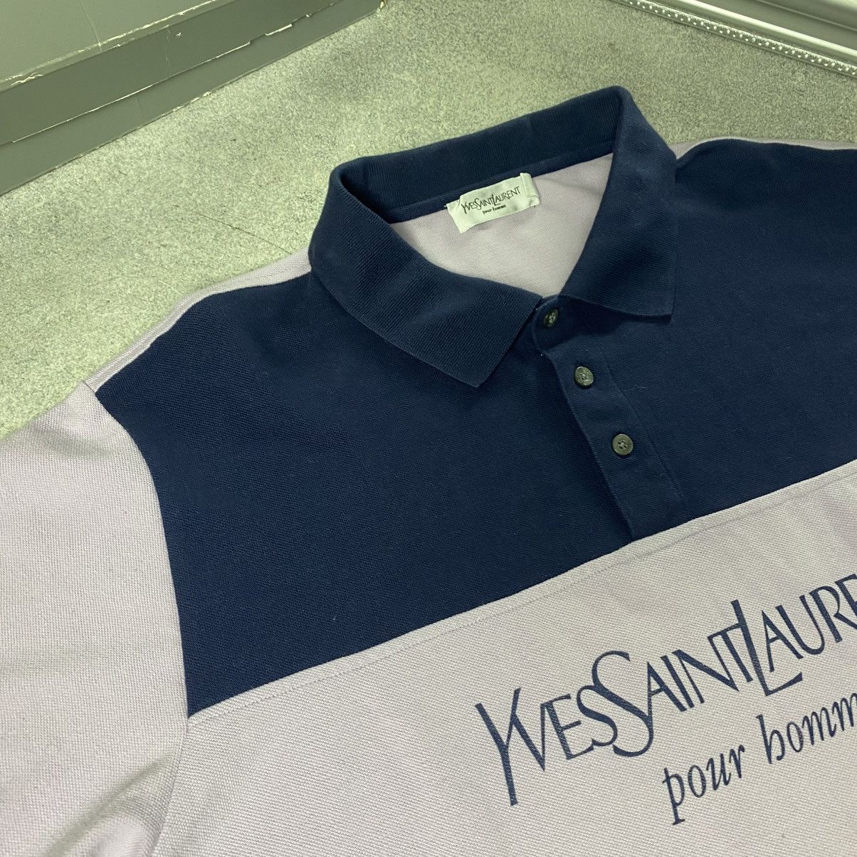 Vintage Yves Saint Laurent Polo T-shirt Vintage Size US XXL / EU 58 / 5 - 3 Thumbnail