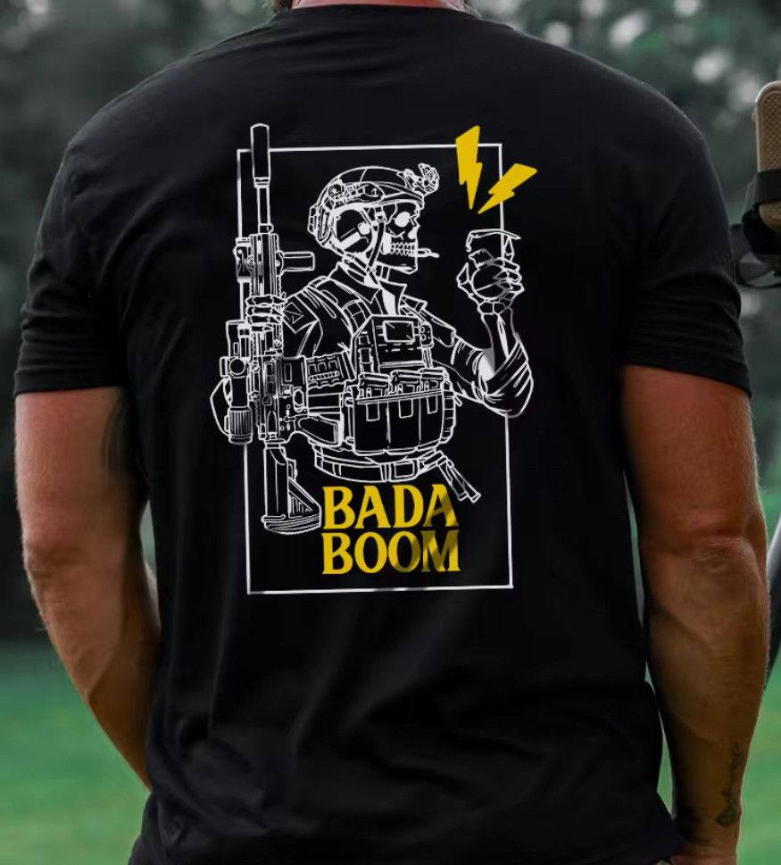Other High Quality Military Style Bada Boom Cotton Fitness T-Shirt Size US XXL / EU 58 / 5 - 3 Thumbnail