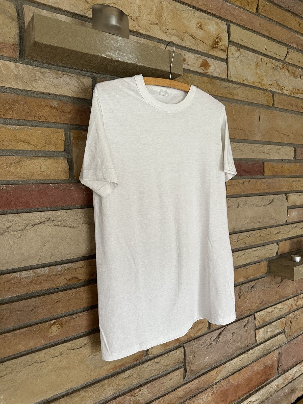 Vintage Vintage 80s Blank White Tee Size US L / EU 52-54 / 3 - 3 Thumbnail