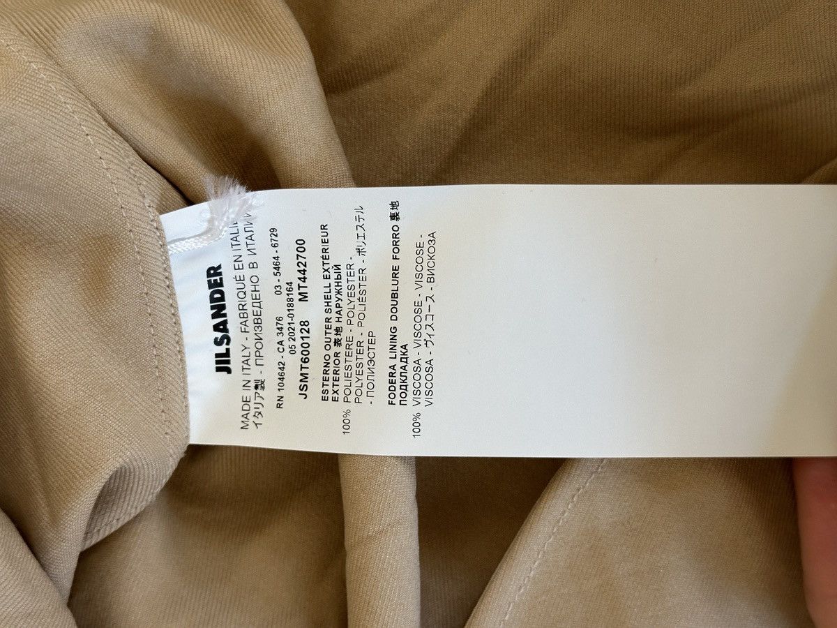 Jil Sander Beige Gabardine Crinkled Shirt Size US S / EU 44-46 / 1 - 5 Thumbnail