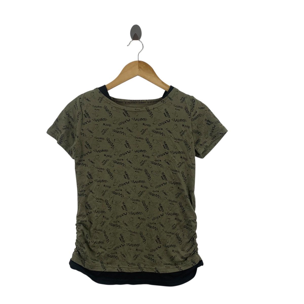 Playboy PLAYBOY BUNNY COLLECTION Over Print AOP Tee Shirt Top Size XS / US 0-2 / IT 36-38 - 3 Thumbnail