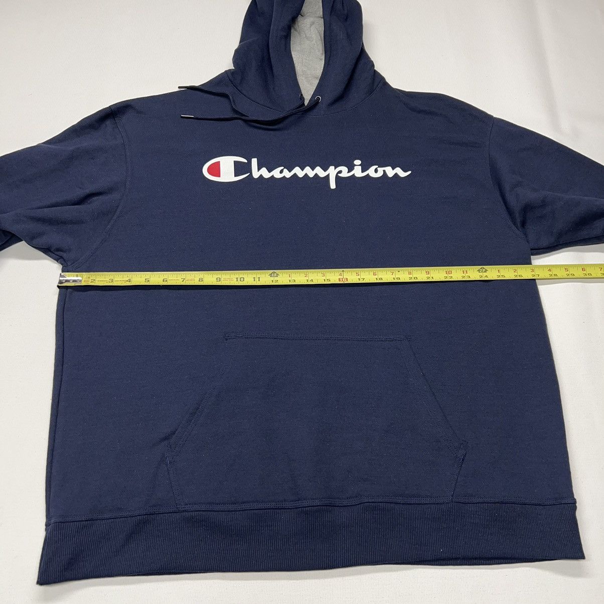 Champion NEW Champion Hoodie Sweatshirt Blue Logo Pocket Sweater Size US XXL / EU 58 / 5 - 17 Thumbnail