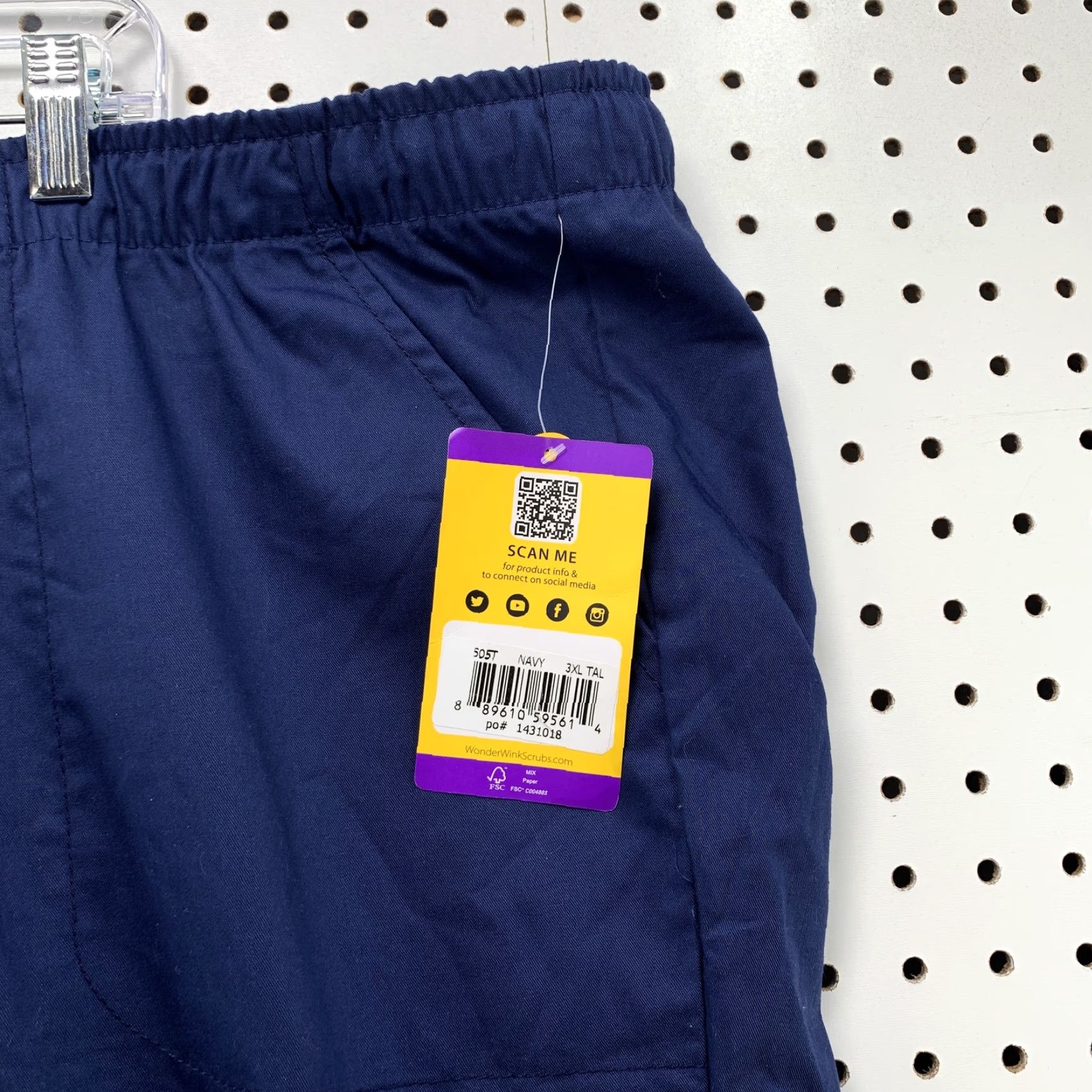 Vintage VINTAGE WonderWink Scrub Bottom Womens 3XL Blue Navy 44X33 Scrub Bottoms Womens 3XL Blue Size 36" / US 14 / IT 50 - 5 Thumbnail