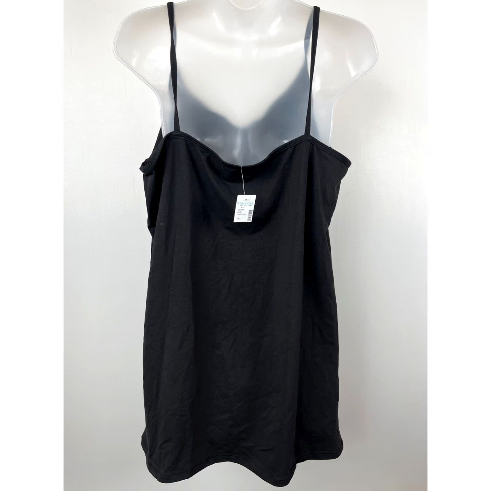 Vintage Maurices Tank Top Womens 1X Black Pullover Sleeveless V Neck Casual Comfort Shirt Adults 1X Black Tank Womens VSN? Size XL / US 12-14 / IT 48-50 - 5 Thumbnail