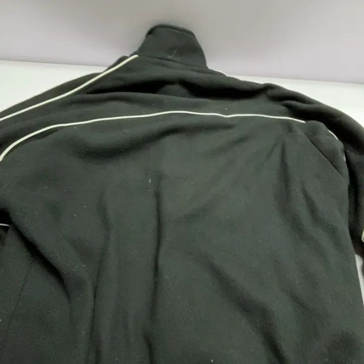 Balenciaga Balenciaga Black Embroidered Logo Stand Collar Jacket 0079- Size L / US 10 / IT 46 - 2 Thumbnail