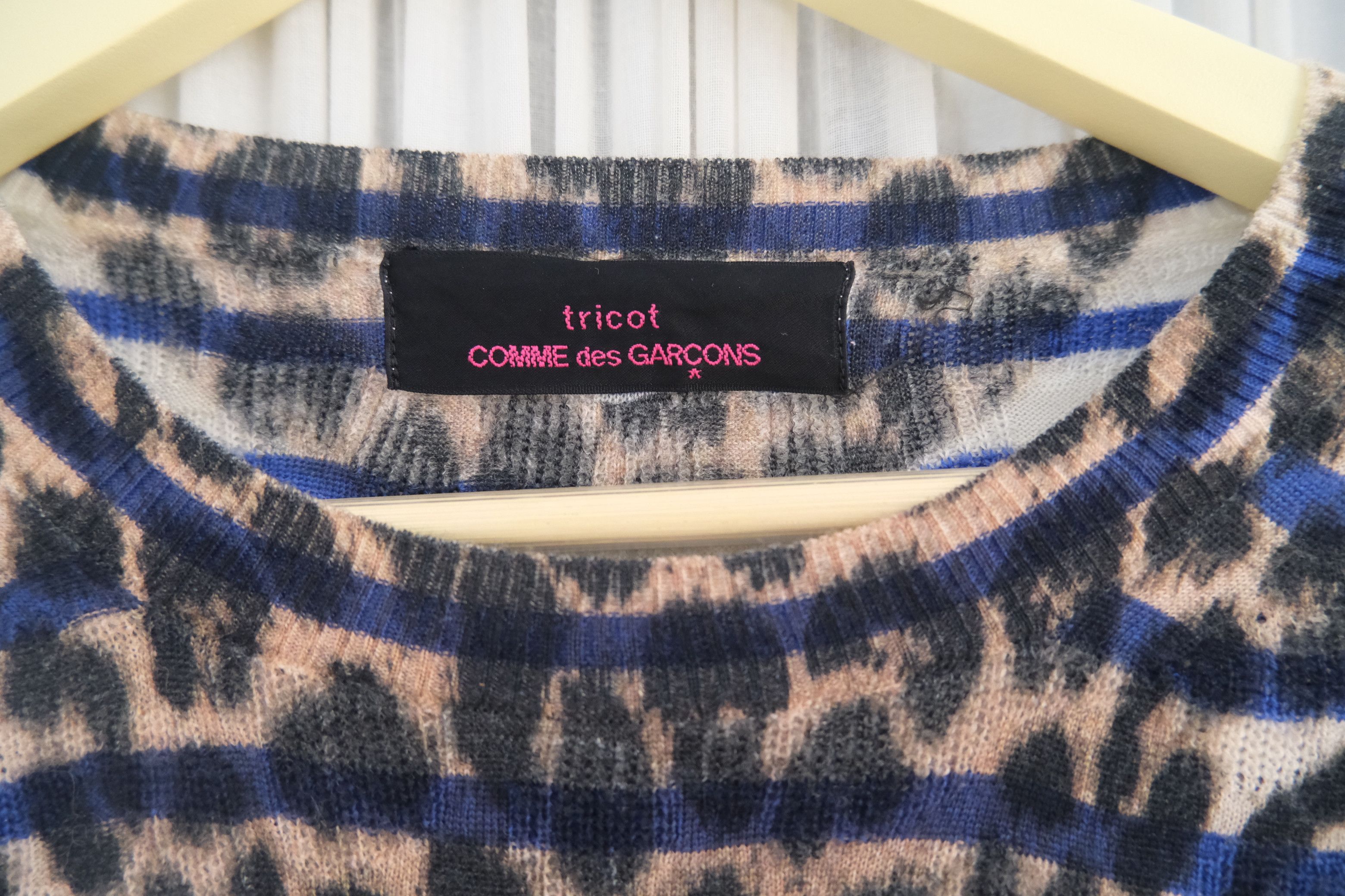 Comme des Garcons Comme des garcons leopard print striped knit sweater Size M / US 6-8 / IT 42-44 - 4 Thumbnail