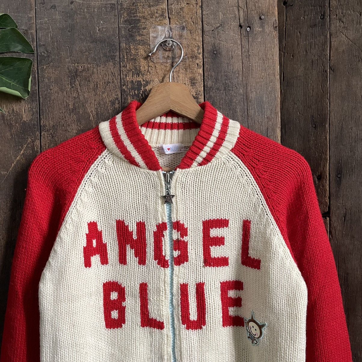 Angel Blue Vintage Angle Blue Zipper Sweatshirt Jacket Size US L / EU 52-54 / 3 - 4 Thumbnail