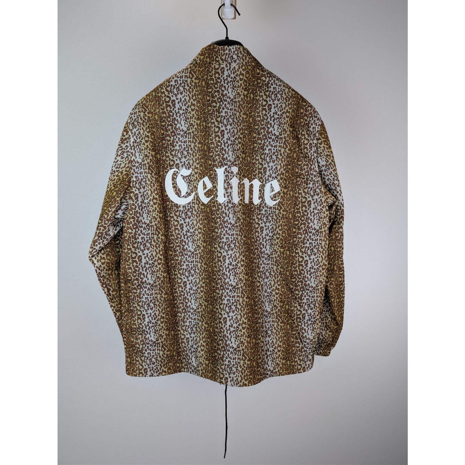 Celine o1rshd1 Leopard Print Nylon Coach Button Up Shirt in Multi Size US S / EU 44-46 / 1 - 9 Thumbnail