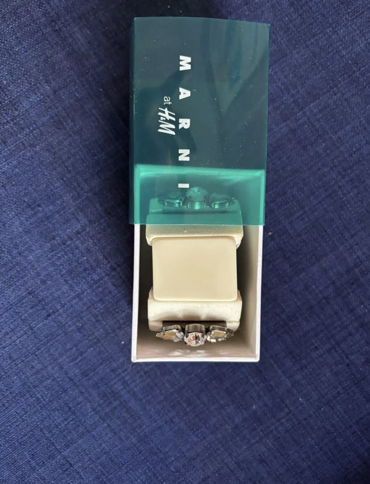 Marni MARNI FOR H&M CREAM DIAMANTE BRACELET BANGLE BNWT RARE Size ONE SIZE - 5 Thumbnail