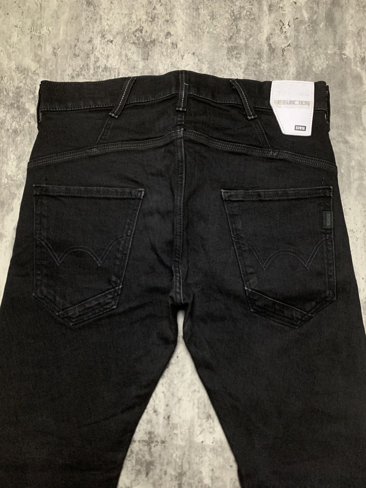 Edwin Edwin E Function Banana Cut Black Slim Jeans Vkei Style Size US 32 / EU 48 - 3 Thumbnail
