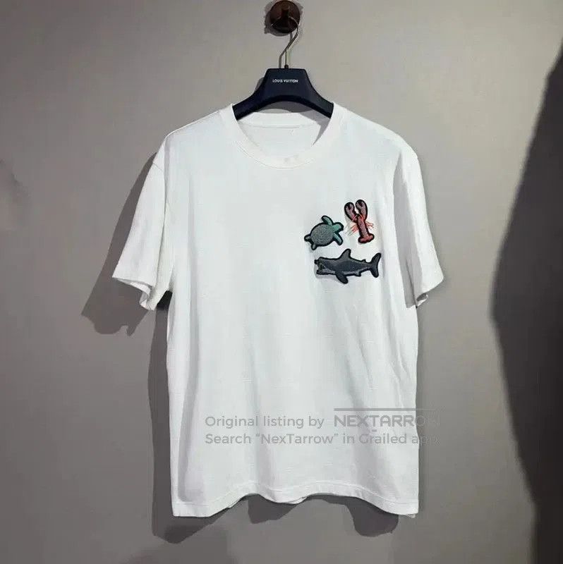 Louis Vuitton Louis Vuitton Men's White Cotton T-Shirt . Size US M / EU 48-50 / 2 - 1 Thumbnail